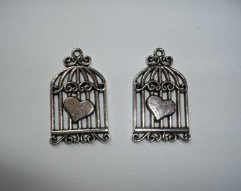 Birdcage Pendant, 2 pieces (287)
