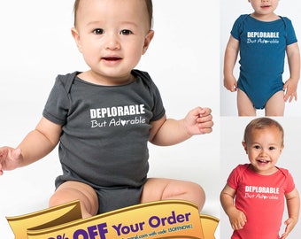 deplorable but adorable trump onesie or toddler shirt | trump baby gift