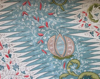 Les Indiennes Blues Multi-High End Designer Decorative Pillow Cover-Quadrille-Accent Pillow-Sofa Pillow-Single Sided