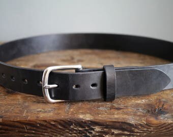 Leather Belt - Mens Leather Belt - Bridle Leather Belt - Bespoke Belt - Handmade in England