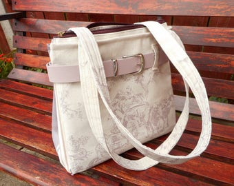 Handmade textile tote Laura Ashley fabric