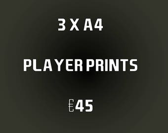 Any 3 A4 player prints for 45e