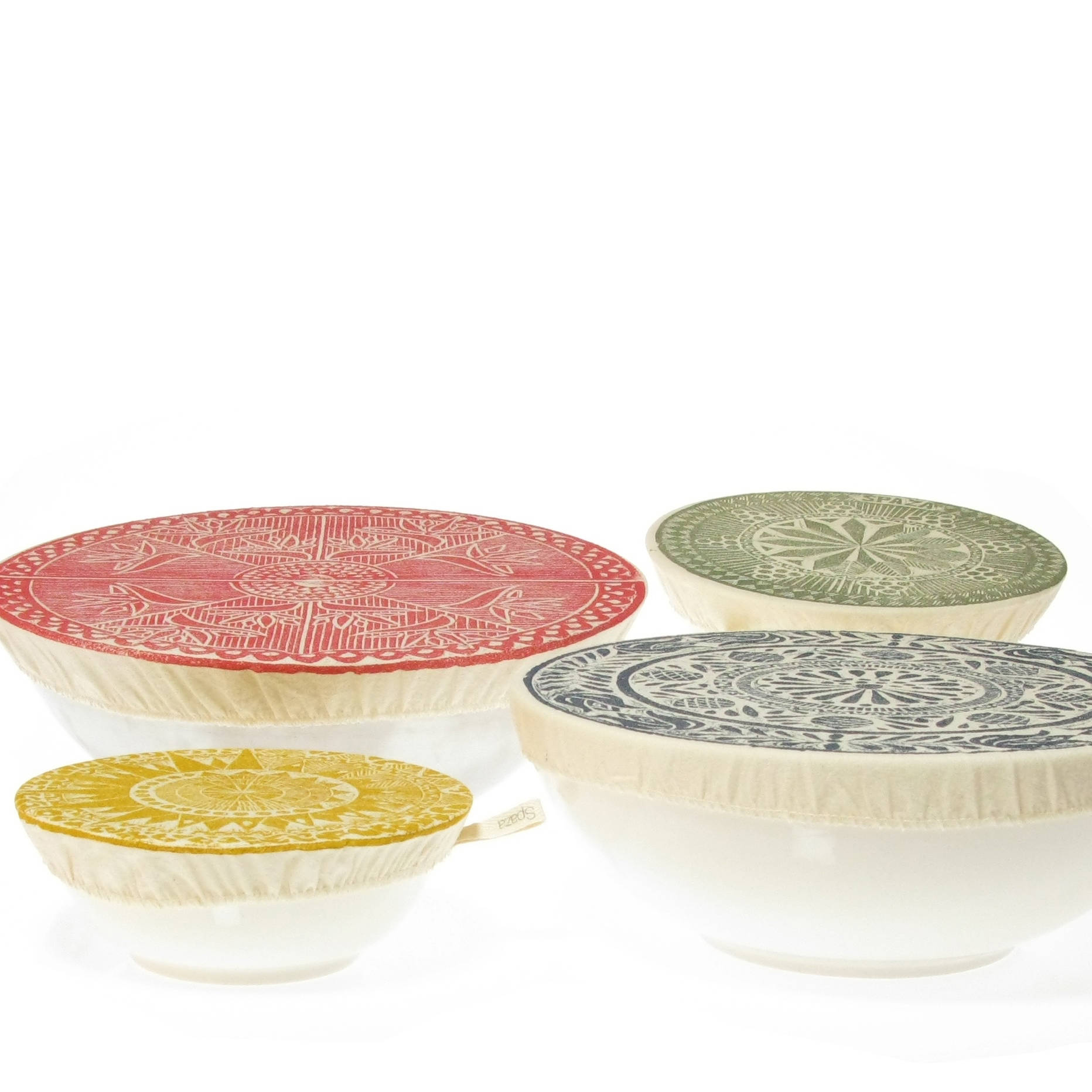 Bowl Cover Dish Cover Set four sizes reusable cloth covers