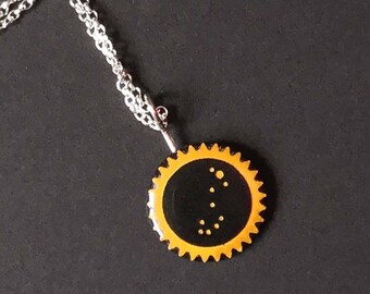 Signs of the zodiac jewellery, Scorpio necklace, star necklace, star sign pendant for November birthdays, Scorpio constellation necklace,