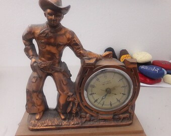 Vintage Cowboy Clock