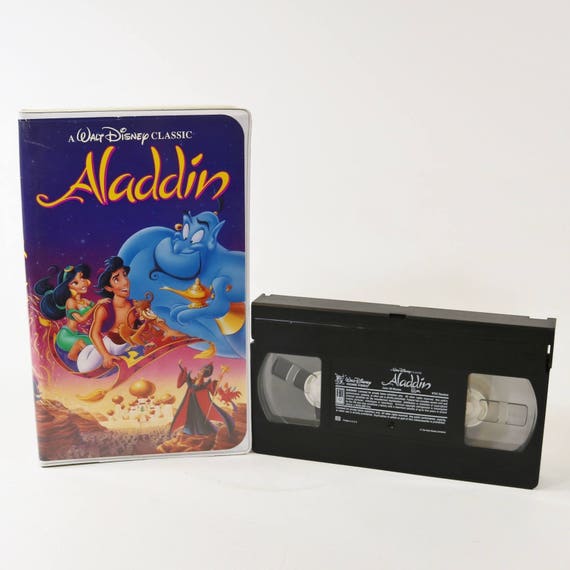 Rare Aladdin VHS 1993 Walt Disney's Black Diamond