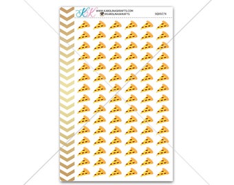 Pizza Stickers for planner, calendar! Functional planner stickers meal sticker functional sticker food sticker #SQ00276