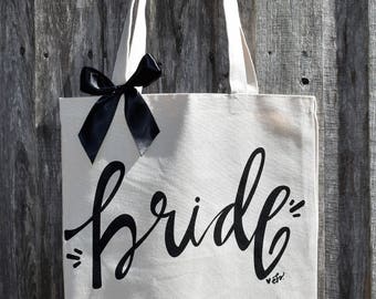 Bridal Tote, Bride Bag, Bridesmaid Tote, Bridesmaid Bag, Personalized Tote, Bachelorette Tote, Wedding Tote, Personalized Bag, Wedding Party