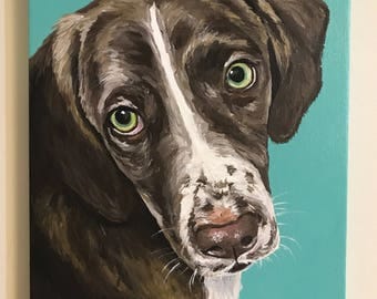Pet Painting Custom dog painting pet portrait