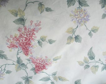 vintage sheet fat quarter, sewing supplies, quilting supplies, floral sheet, bed linen, fat quarters, craft fabric, vintage fabric,