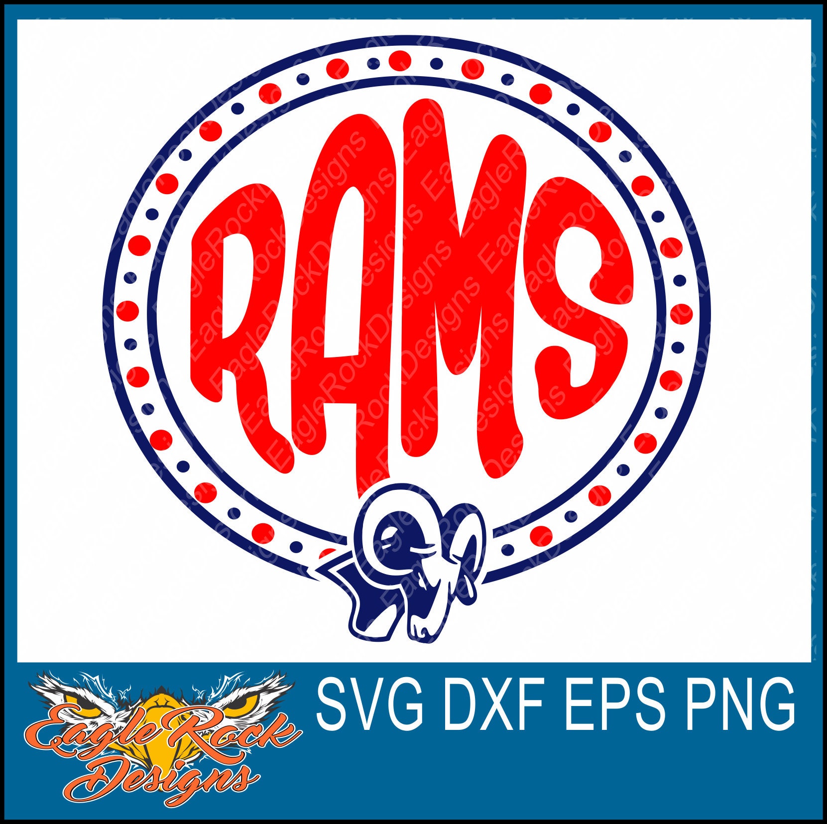 Download Rams| Monogram| SVG| DXF| EPS| Png| Cut File| Football ...