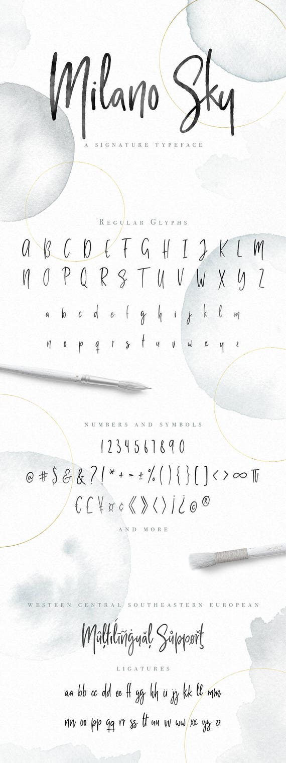 Handwriting Font Milano Sky Signature Hand Lettering Handwriting Font Milano Sky Signature Hand Lettering
