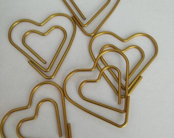 Heart paper clips | Etsy