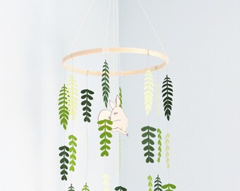Woodland mobile, deer mobile, baby mobile, baby room decor, woodland nursery, woodland nursery decor, woodland baby decor, nursery mobile