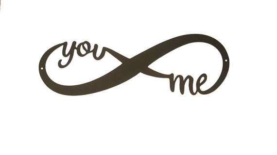 Infinity You And Me Metal Sign Metal Infinity Love Decor You