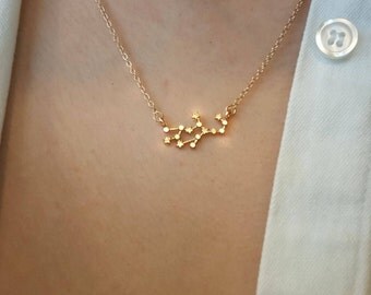 Virgo Necklace ,Zodiac Sign necklace,Constellation necklace,Star necklace,Birthday gift, Bridesmaid gift,minimalist necklace,zodiac necklace
