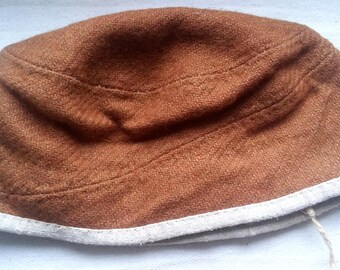 Phrygian Cap French Revolutionary hat in Scarlet Cotton or tan