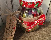 Christmas Personalised Sweet Filled Mason Jar