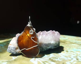 Agate Slice Pendant