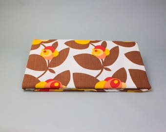 Home Furnishing 1970s Fabric - Vintage Flower Power Fabric - Retro Sewing Textile - DIY Craft Supplies & Tools - 70s Sewing and Fiber- 1970s