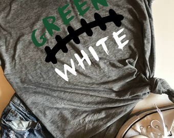 Green and white football SVG, PDF, PNG, Dxf Design