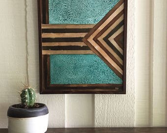 Original Abstract Geometric Painting