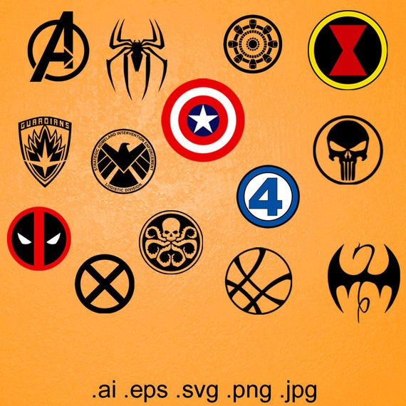 Download Avengers superhero SVG Marvel decal clipart cricut cutting