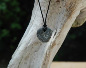 Heart Shaped Irish Hag Stone / Odin Stone Beach Pebble