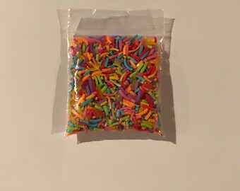 Slime Sprinkles. Fake Sprinkles. Multicolored Slime Sprinkles. Rainbow Slime Sprinkles. Fake Slime Sprinkles. Sprinkles for Slime.