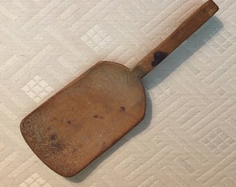 Primitive Antique Wooden Butter Paddle Spoon