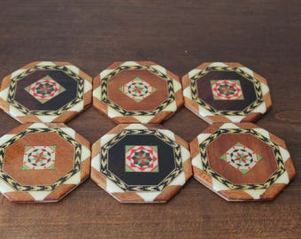 Set of 6 coasters Hispanic