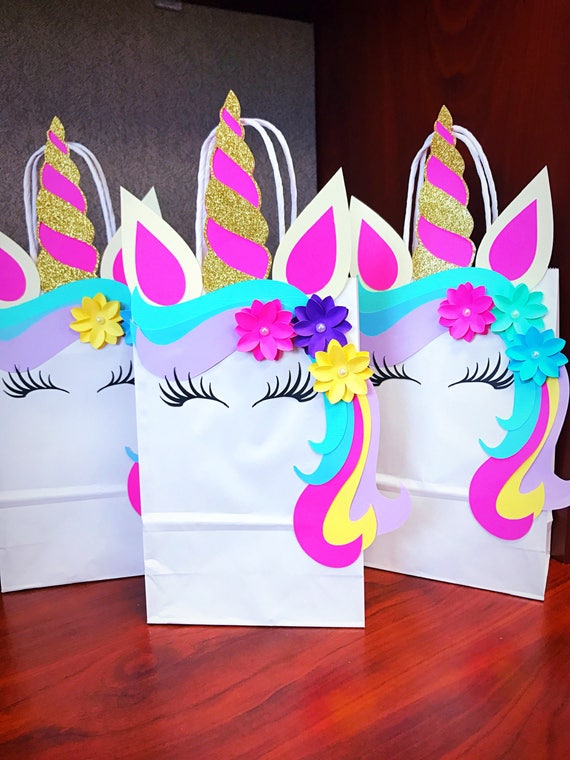 unicorn favor bagsunicorn gift bags unicorn goodie bags