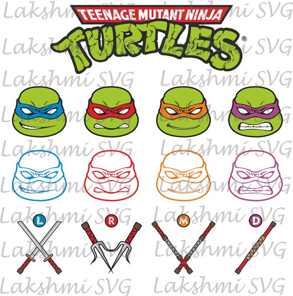 Download Ninja Turtle Svg Ninja Head Mask Svg Silhouette Clip art