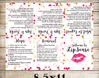 LipSense Foldable Pamphlet, LipSense Brochure, LipSense Digital Download, Digital Files, How to Apply, LipSense Party, LipSense Marketing