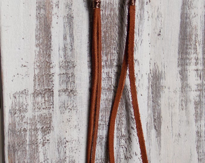 Bohemian Suede Long Earrings Boho Minimalist Joanna Gaines Boho Long Light Western Woodland Rustic Earthy Earrings Dangle Drop Earrings