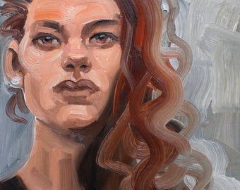 Cat People, 12x12 inches oil on canvas panel by Kenney Mencher