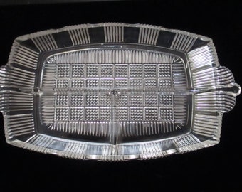 Pressed glass tray | Etsy