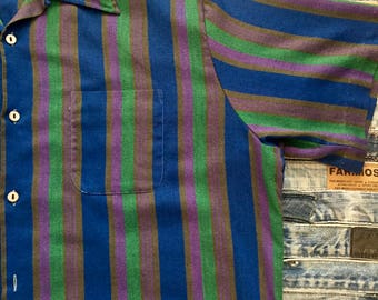 Slomann's - Koratron -Striped Mens Retro Shirt