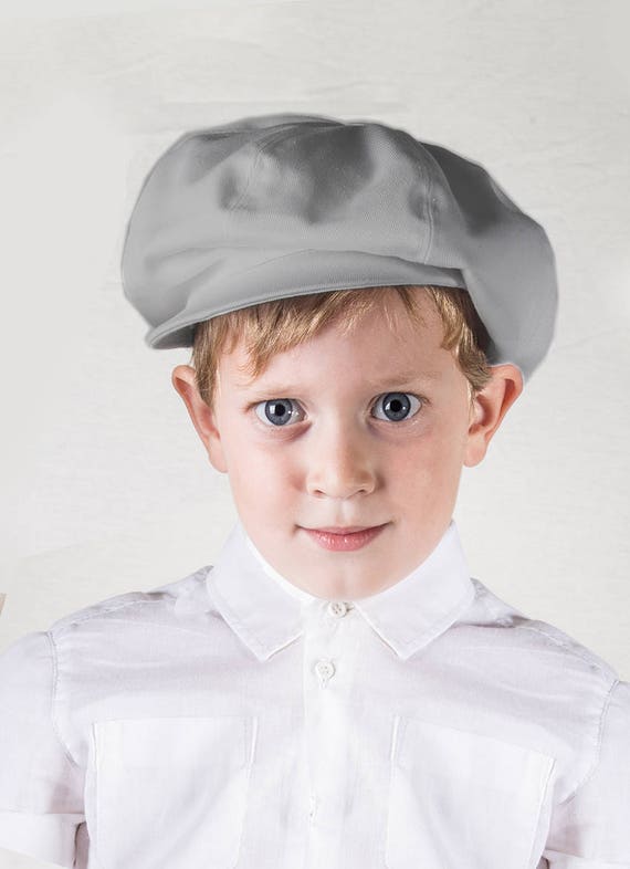 Grey newsboy hat Toddler boy hat Baby newsboy cap Infant hat