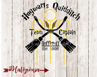 Hogwarts Quidditch Team Captain Hufflepuff SVG File (Harry Potter)