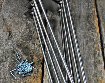 Hairpin leg Kits-Set of Four-Comes with Screws-Coffee, Side, Dining, Desk, Console, Furniture Legs - Vintage Mid Century Modern