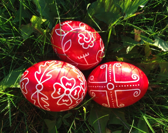 Marry's Tears, 3pcs set of Ukrainian Pysankas - Easter eggs