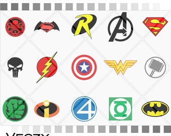 Super Hero svg, Bundle svg, Wonder Woman,Batman, Captain America,Avengers, svg file,svg files for cricut, silouhette, instant download,