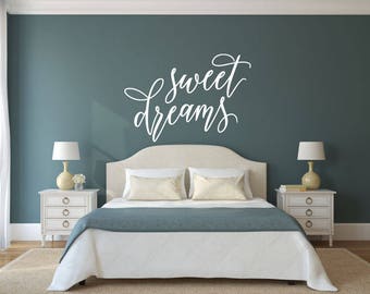 Sweet Dreams - Vinyl Decal Wall Art Decor Sticker - Home Decor Bedroom Child's Bedroom Nursery Baby Girl's Bedroom Guest Room Guest Area