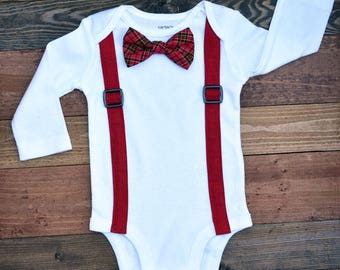 Baby Boy Clothes Baby Boys Christmas Outfit Baby Tie