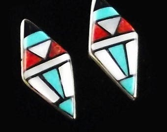 Zuni earrings | Etsy