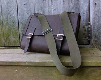 Leather Messenger Bag, Men's Messenger Bag, Leather Laptop Bag, Shoulder Bag, Leather Briefcase