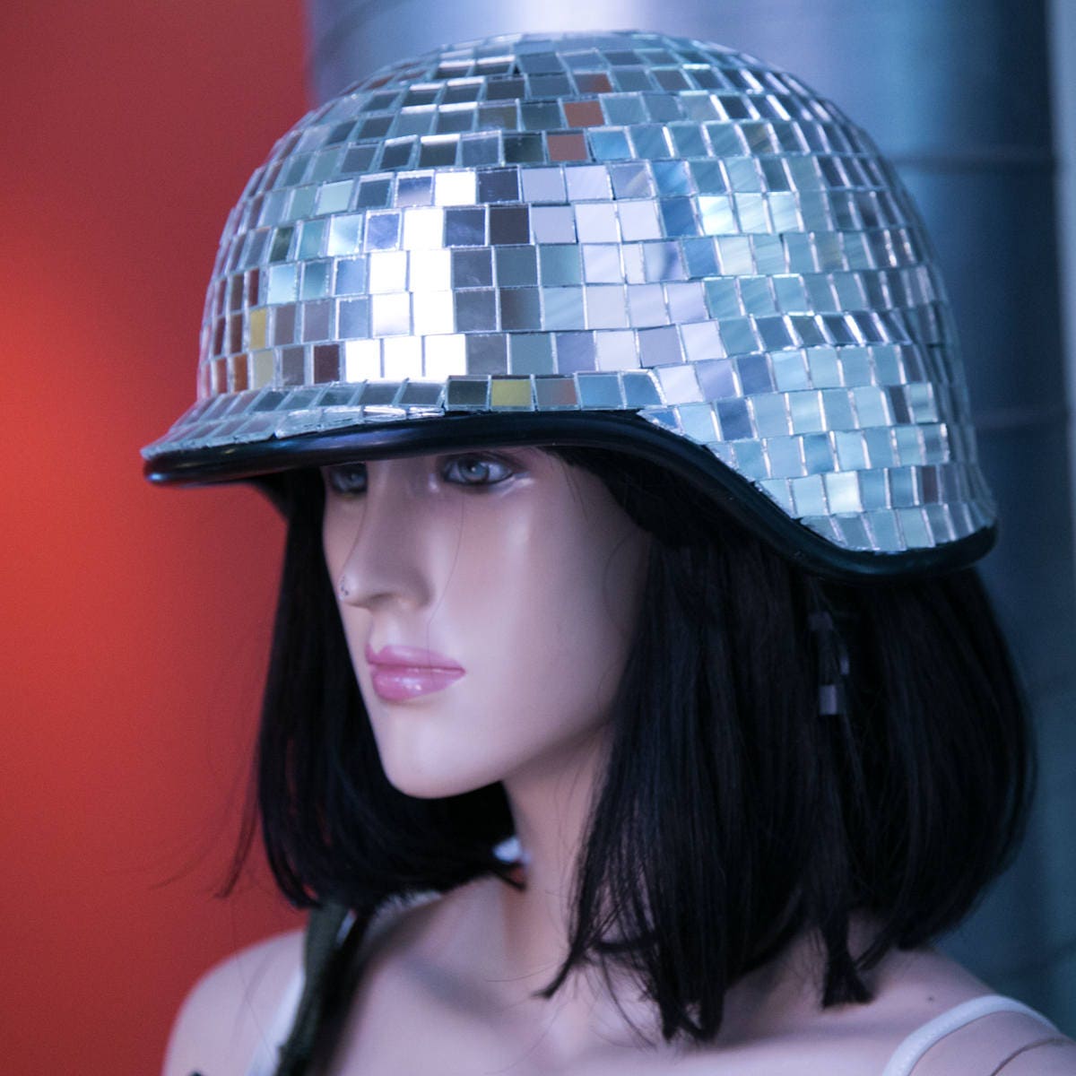 Disco Mirror Ball Helmet Halloween New Years Eve