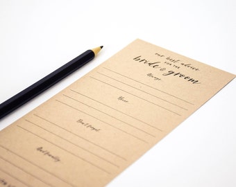 Wedding Question and Advice Cards for Guests Printable