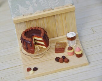 1:12 chocolate cake Cupecakes coffee